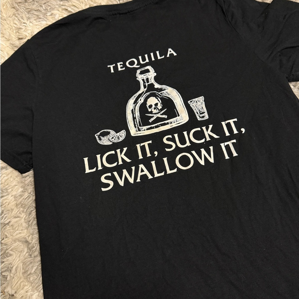 Black Graphic Tequila Tee